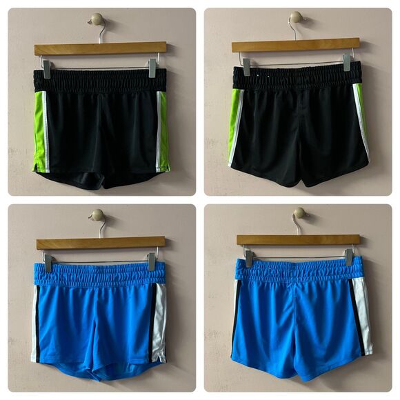 Xersion Black & Blue Side Striped Athletic Shorts Size S GUC - Picture 1 of 15